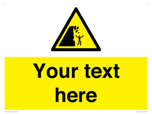 Custom Warning unstable cliff